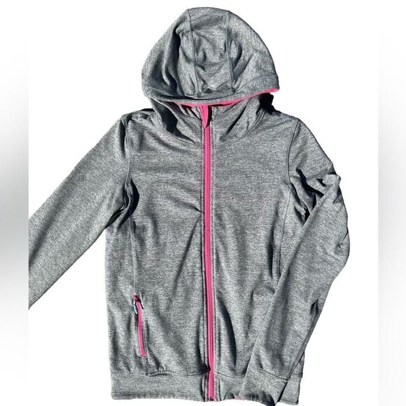 Ivivva By  Lululemon Girls Reversible Zip Jacket Pink/Grey Size 14 - Picture 2 of 12